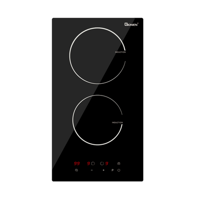 satın al 2 Yakıcı Elektrikli Aşçı 220V-240V Dahili İndüksiyon Aşçı 12 Inch 3500W online manufacture
