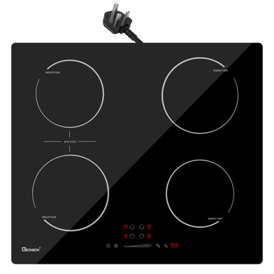 Plug-in İndüksiyon Hob 13 Amp 2800W 60cm Köprü Bölgesi ile Entegre Elektrikli Aşçı